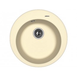Мойка Florentina Никосия шампань, 1 чаша, кварц, ⌀510 мм, SKU 27481.