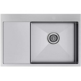 Мойка Paulmark 22584, 780x510 мм, нержавеющая сталь, слева, брашированная.