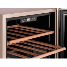 Винный шкаф MAUNFELD MFWC-40SCH14, 40 л, 14 бутылок, шампань/медь, 48 см, сенсорное управление, G.