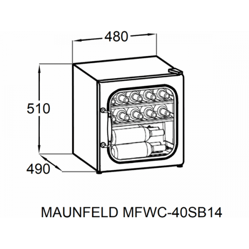 Винный шкаф MAUNFELD MFWC-40SCH14 - идеальное решение для хранения вин