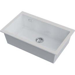 Мойка Omoikiri Omishima 76-U-WH Glossy Natceramic/белый глянцевый (4997516)
