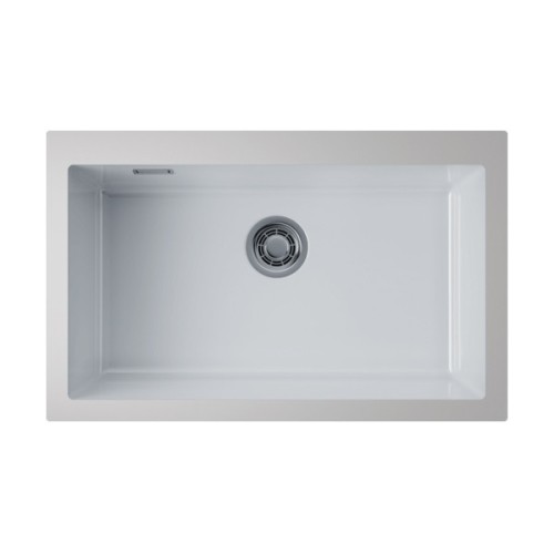 Мойка Omoikiri Omishima 76-U-WH Glossy Natceramic/белый глянцевый (4997516)