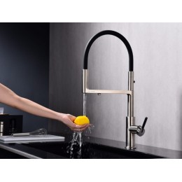 Смеситель Paulmark Tornado To213402-BS (NI), латунь, душ, 565 мм, SKU 24286