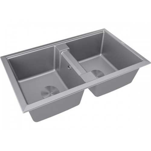 Мойка Paulmark Tandem 80/2 PM238150-GRM в сером металлике – идеальное решение для вашей кухни