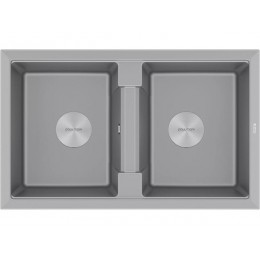 Мойка врезная гранитная 810x500 мм, 2 чаши, SKU 23787