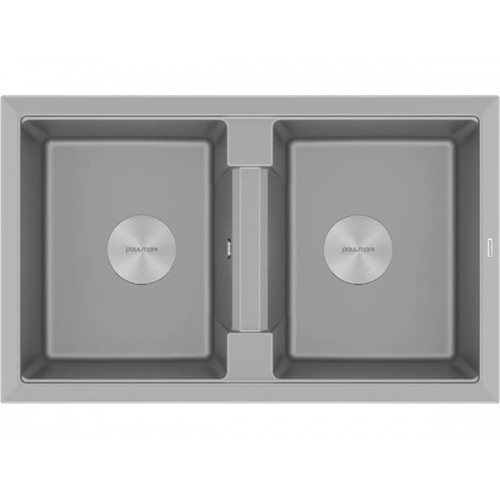 Мойка Paulmark Tandem 80/2 PM238150-GRM в сером металлике – идеальное решение для вашей кухни