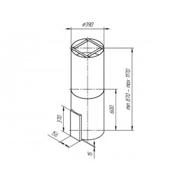 Вытяжка Kuppersberg MOTUBA B 22088, 39 см, черная, 1500 м3/ч, 4 скорости