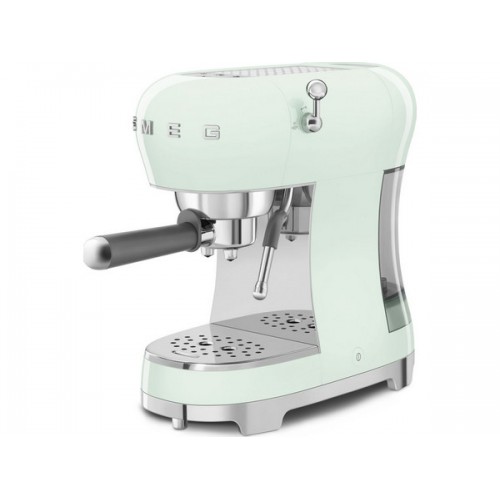 Кофемашина-эспрессо SMEG ECF02PGEU в пастельном зеленом цвете - идеальный выбор для настоящих любителей кофе
