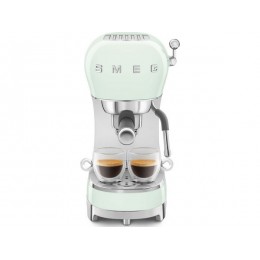 Кофемашина SMEG ECF02PGEU 28488, рожковая, пастельный зеленый, 15 Бар, 1,1 л