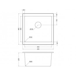 Мойка Emar EMQ-1455.P Агат