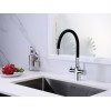 Смеситель Paulmark Salix Sa213419-CR с хромированной отделкой и черным шлангом - стиль и функциональность для вашей кухни