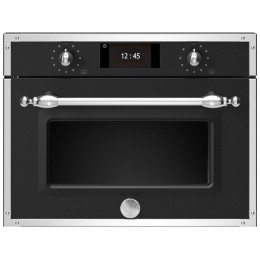 Духовой шкаф Bertazzoni 10194 F457HERMWTNE, комбинированный с СВЧ, черный матовый, 38л.