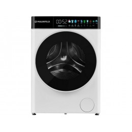 Стирально-сушильная машина MAUNFELD MFWD1295WH05, 9 кг, инверторный двигатель, белая, 1200 об/мин, 10 режимов, защита от протечек, сенсорное управление, SKU 33595.