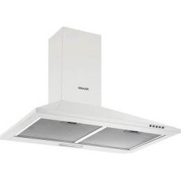 Вытяжка GRAUDE DHP 50.0 W, 50 см, белая, нержавеющая сталь, 450 м3/час, 3 уровня мощности, 65 дБ, SKU 7896