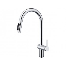 Смеситель Longran Techno LM2187 Chrome, SKU 31397, однорычажный, высокий излив, нержавеющая сталь