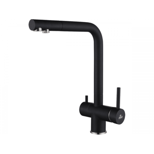 Смеситель Paulmark Skalen Sk213020-BLM (418) черный - стильное решение для вашей кухни и ванной