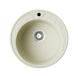 Мойка 34597 Ø510 мм Artgranit, врезная, 10 мм, для тумбы от 50 см