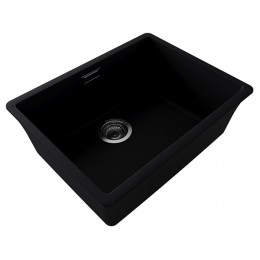 Мойка Florentina Мадена 500 черный, SKU 30503, кварц, 1 чаша, 540х420 мм