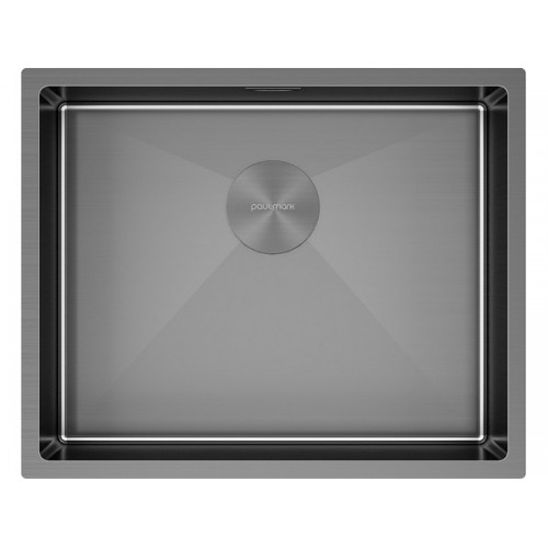 Мойка Paulmark Next 54 uni PM215444-GM из вороненой стали - Элегантность и Функциональность для Вашей Кухни