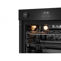 Духовой шкаф MAUNFELD EOEM7614B, 60 см, черный, 76 л, 14 режимов, 3150 Вт, A, 3 стекла, сенсорное управление, гриль.