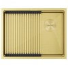 Мойка Paulmark Next-pro 58 uni PM705845-LG в светлом золоте - Качественные кухонные мойки для вашего интерьера