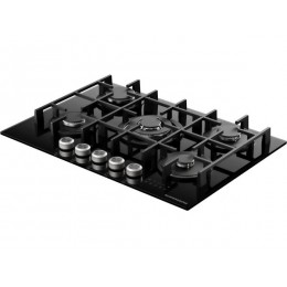 Варочная панель Kuppersberg FG 78 B газовая 73 см, чёрная, стекло, 30405