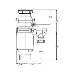 Измельчитель пищевых отходов Emar ATC-WZB390A Compact RC