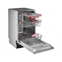 Посудомоечная машина Kuppersberg GIM 4595, встраиваемая 45 см, 10 комплектов, A+++, 42 дБ, сенсорное управление, 7 программ, 3 корзины, конденсационная сушка, LED-подсветка, SKU 30116.