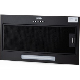Вытяжка Kanzler D 538 S, полновстраиваемая 70 см, черная, 1000 м³/ч, класс А, 58-70 дБ, SKU 26217