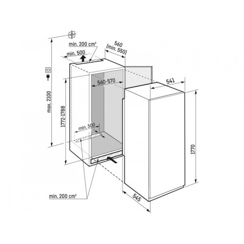 Морозильная камера Liebherr SIFNSe 5128-22 001 Plus NoFrost встраиваемая - идеальное решение для вашего дома
