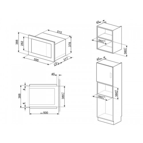 H1: Встраиваемая СВЧ-печь SMEG FMI625CN – Эстетика и Функциональность для Вашей Кухни