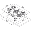 Варочная панель Franke FHCR 755 4G TC HE BK (106.0374.283) газовая