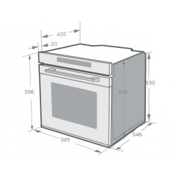 Духовой шкаф Midea MO86000MGB 19725, 72л, черное стекло, сенсорное управление, 11 функций СВЧ