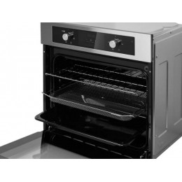 Духовой шкаф Midea MO47007GX, 60 см, 65 л, нерж. сталь, гриль, 3000 Вт, 6 режимов, сенсорное управление, SKU 28926