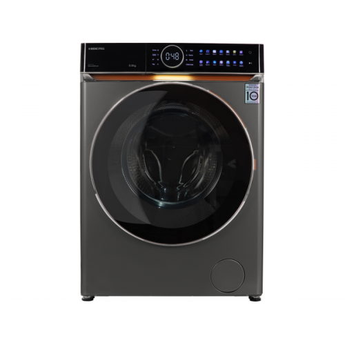 Стиральная машина HIBERG i-DDQ10 - 814 Sd: Эффективная стирка с инверторным двигателем и современным дизайном