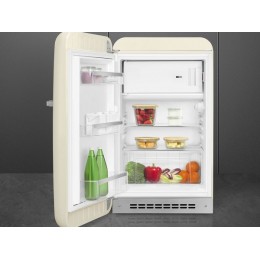 Холодильник SMEG FAB10LCR6, 54.5 см, кремовый, 122 л, статическое охлаждение, D класс, 35 дБ, SKU 29227