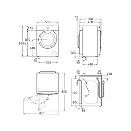 Стиральная машина MAUNFELD MFWM148WH02, 8 кг, 1400 об/мин, A+++ (SKU 33529)