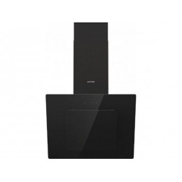 Вытяжка Gorenje WHI646E6B, наклонная 60 см, черный, 210 Вт, 3 скорости, 660 м³/ч, сенсорное управление, алюминиевый фильтр, 65 дБ, SKU 35429.