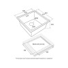 Мойка Paulmark Vista 44 PM304444-LG в светлом золоте - Элегантное решение для вашей кухни