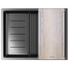 Мойка Paulmark Next-multi sink 58 uni PM785845-GM из вороненой стали - Качество и Стиль для Вашей Кухни