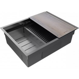 Мойка Paulmark 30932, 580x450 мм, нерж. сталь AISI 304, 1 чаша, универсальная установка