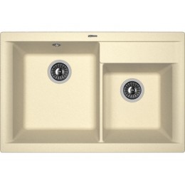 Мойка 21332 Florentina Касси 780, кварц, 2 чаши, врезная, 780х510 мм