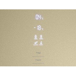 Холодильник MAUNFELD MFF200NFBG 60 см, бежевый, 351 л, NoFrost, A+ (SKU 33435)