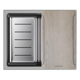 Мойка Paulmark Lumi-multi sink 55 uni LU-MULTI 55-GRM, серый металлик