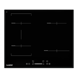 Варочная панель EXITEQ EXH-311IB 60 см, черная, индукционная, 4 конфорки, сенсорное управление, SKU 19835