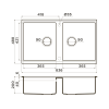 Мойка Omoikiri Kitagawa 83-2-U-GB Artceramic в графитовом цвете – купить в интернет-магазине