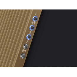 Вытяжка MAUNFELD FRANTA 90, золотая, 174 Вт, 1270 м³/ч, SKU 34540