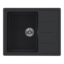 Мойка Kuchenstern FLUG 45 черный, 615x500 мм, Ku-Granit, SKU 30842