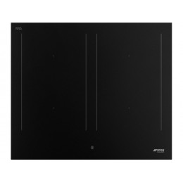 Варочная панель SMEG 33044, индукционная 60 см, черный матовый, 4 зоны, стеклокерамика.