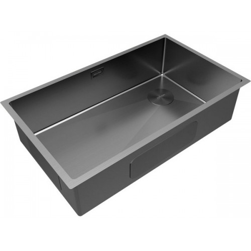 Мойка Paulmark Next-skew 74 uni PM887444-GM из вороненой стали – идеальное решение для вашей кухни
